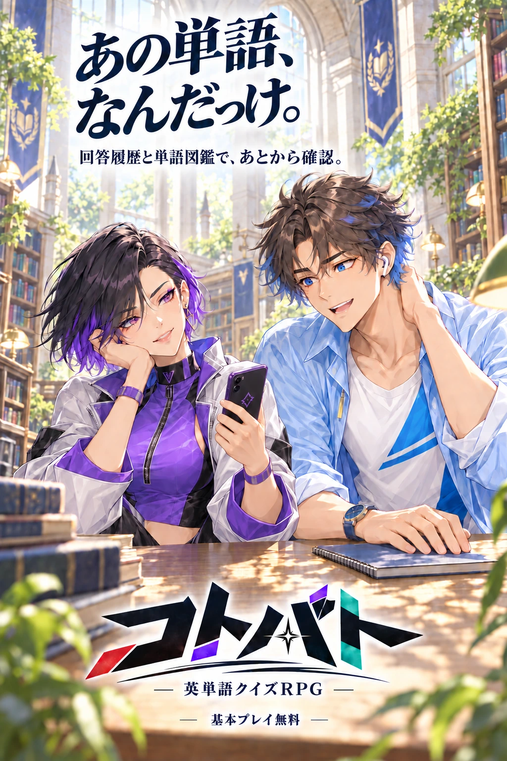 あの単語、なんだっけ。シオンとアオ